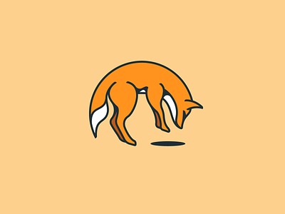 Old Foxes logo design animal brand branding clothing design forest fox gedas meskunas glogo hunting icon illustration jump logo old outdoor outline outlines vectotr wolf