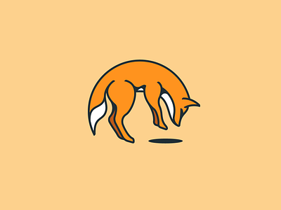 Old Foxes logo design animal brand branding clothing design forest fox gedas meskunas glogo hunting icon illustration jump logo old outdoor outline outlines vectotr wolf