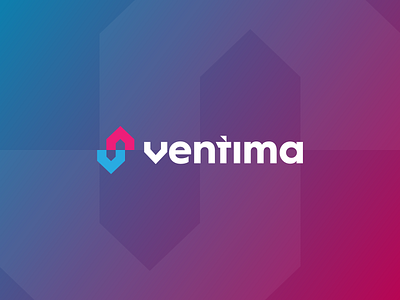 Ventima Logo design arrows branding cool cooling design exterior gedas meskunas glogo heating home house hvac icon instalation interior logo projecting vector ventilation ventima