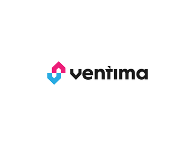 Ventima logo arrows branding buildings cooling exterior gedas meskunas glogo heating home house hvac icon instalation interior logo projections vector ventilation ventima