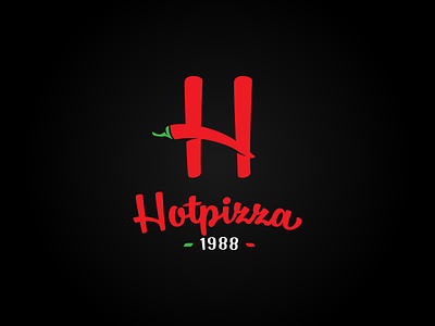 Hot Pizza logo design bakery branding chili cook design gedas meskunas glogo heat hot icon illustration italy letter logo monogram pepper pica pizza red vector