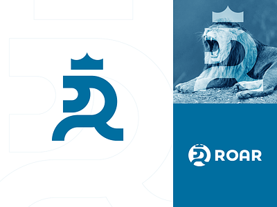 Roar logo - Regusa brand animal branding crown design gas gedas meskunas glogo graphic design icon illustration king leo letter lion logo petrol roar station vector