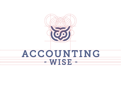 Accounting Wise accounting construction logo outline smart wise