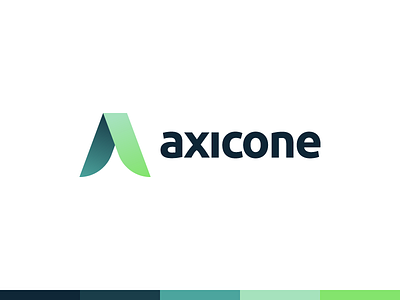 Axicone a axis cone icon logo monogram optics