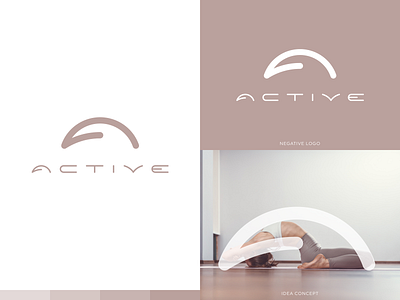 Active - exploration / logo / mark / A / body shape