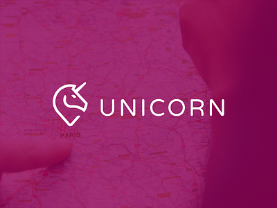 Unicorn + Map / Pin / Tag / Logo