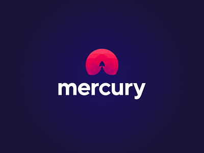 Mercury logo design by Gedas Meskunas on Dribbble