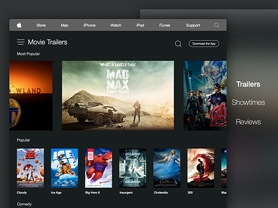 iTunes Trailers apple itunes movies redesign trailers