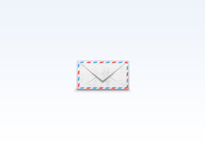 Envelope envelope icon mail realistic shadows texture