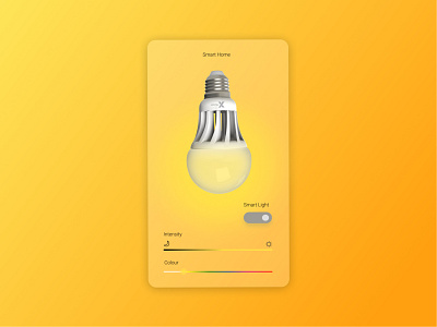 Smart home. Light system design interface mobile