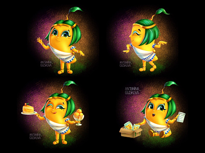 Mango character character character design digital art egypt illustration mango procreate progect
