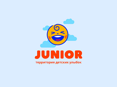 Junior cartoon child clinic dental junior logo medicine smile sun