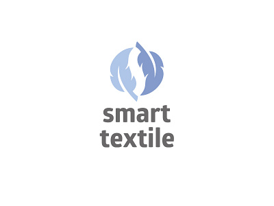 Smart Textile blanket branding feather logo negative space pillow s smart textile