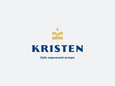 Kristen - party dress brand branding crown design dress illustration logo logodesign monogramm