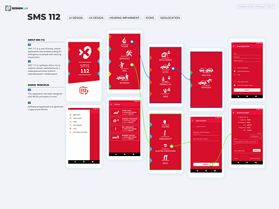 SMS 112 / Mobile Application Design branding design icon illustration ui ux