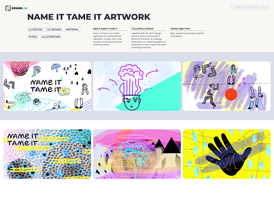 Name It Tame It - Brand identity design - Illustrations