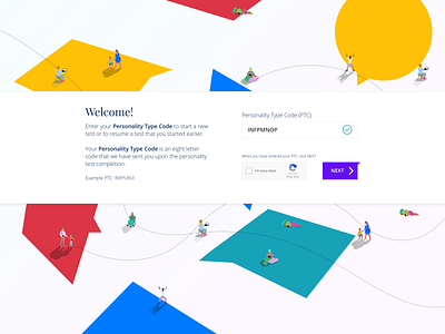 Personality App - Creative Concept UI Design - Illustration