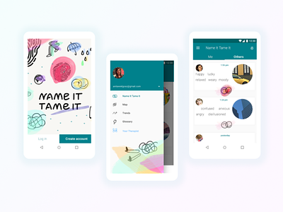 Name It Tame It - Mobile App Design - UI and Branding Design