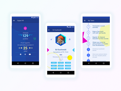 Digital HR - Mobile Application - UI & Visual Identity Design