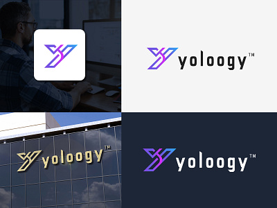 letter Y Tech logo + Tech Company logo
