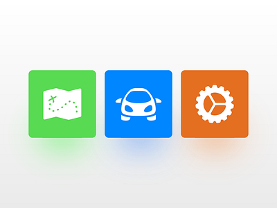 Primary Icons for MileEyes car cog icons map settings
