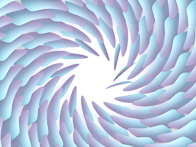 Wind 3d c4d curves mason pattern petals spiral wind