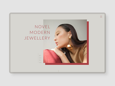 Jewellery website design WIP