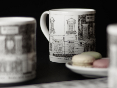 An anniversary mug design for Cambridge University Press Booksho