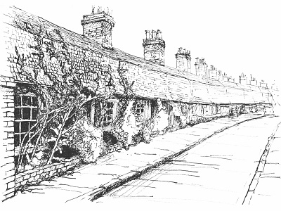 Orchard Street, Cambridge bw cambridge drawing ink inktober inktober2015 pen sketch