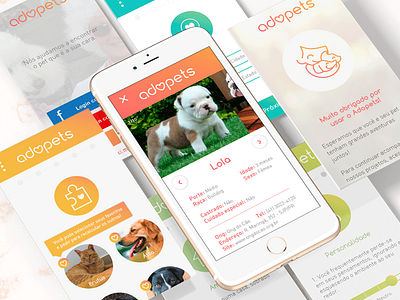 Adopets App app mobile pets ui mobile uiux