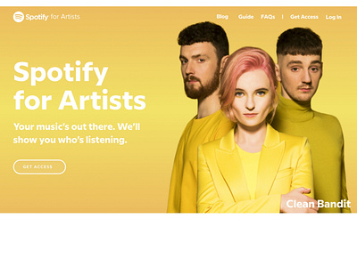 Spotify Landing Page