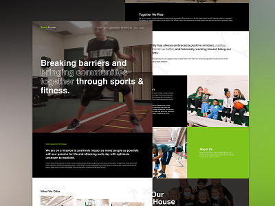 Sporthouse Athletic Center athletic athletic website sports ui web design website design wordpress