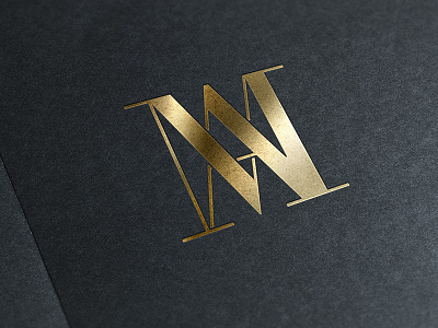 MA Monogram foil foil stamp gold gold foil lettermark logo luxury monogram