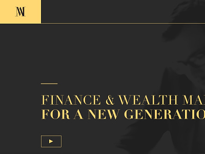 MA Web Mockup asymmetrical elegant finance investment luxury modern web sketch streamlined web design website