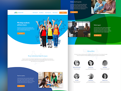 Kickstand collage education education website elearning handrawn k12 school sketchy web design website