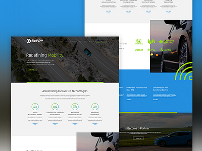 GoMentum Station autonomous autonomous vehicle cars iot self driving technology ui web design website