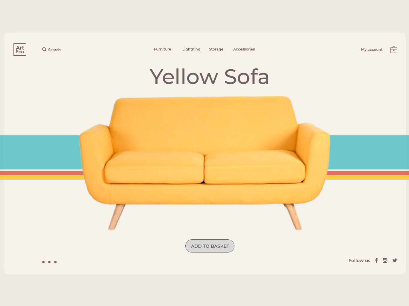 Yellow Sofa By Kirill Sedelnik On Dribbble Yellow Sofa By Kirill Sedelnik On Dribbble