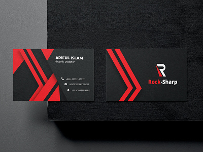 ROCK-SHARP CARD DESIGN business card card card design design graphic design mockup unique