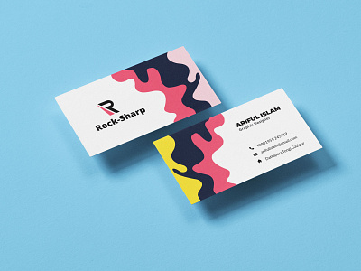 colourful card design branding business business card card cards mordan unique