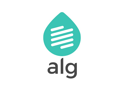 Alg Logo algae bio brand branding logo spirulina