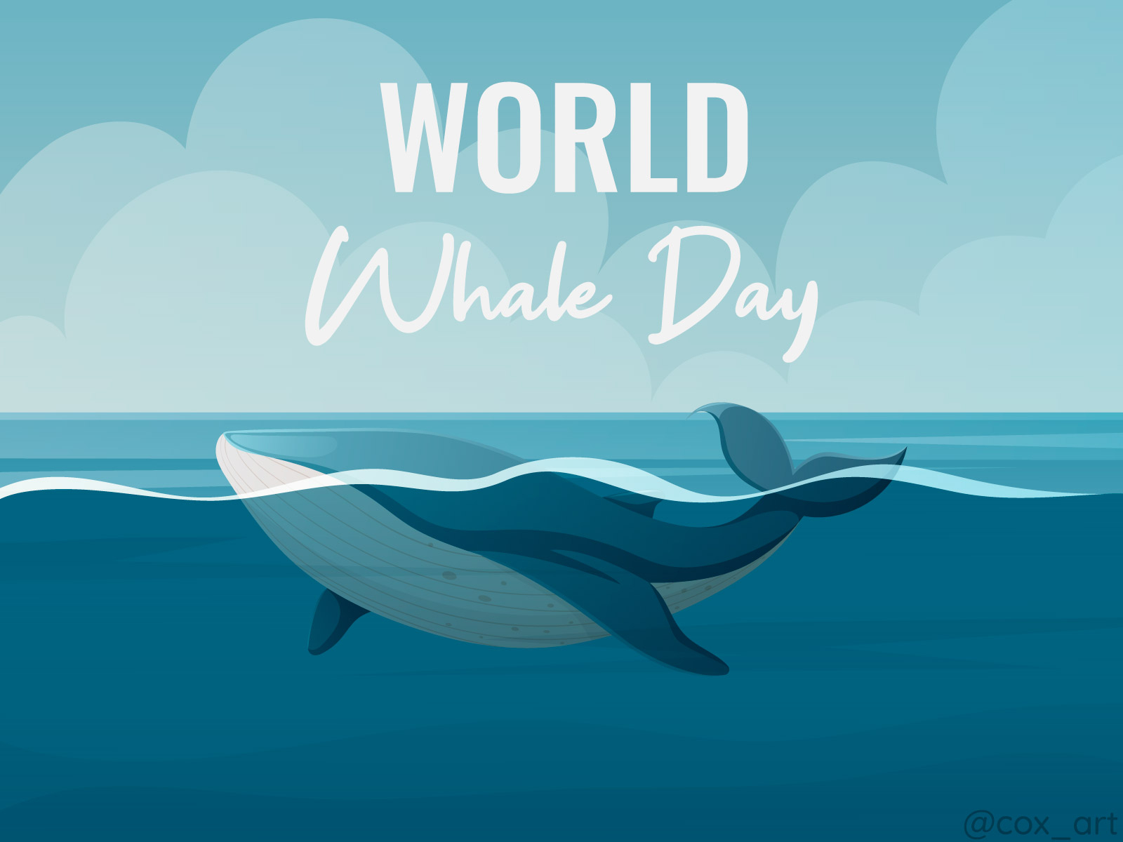 World Whale Day by Elena on Dribbble