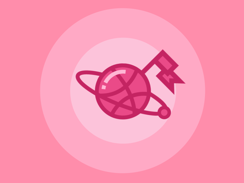 Dribbble Planet after effects animation dribbble first shot gif invite motion graphics. thanks.