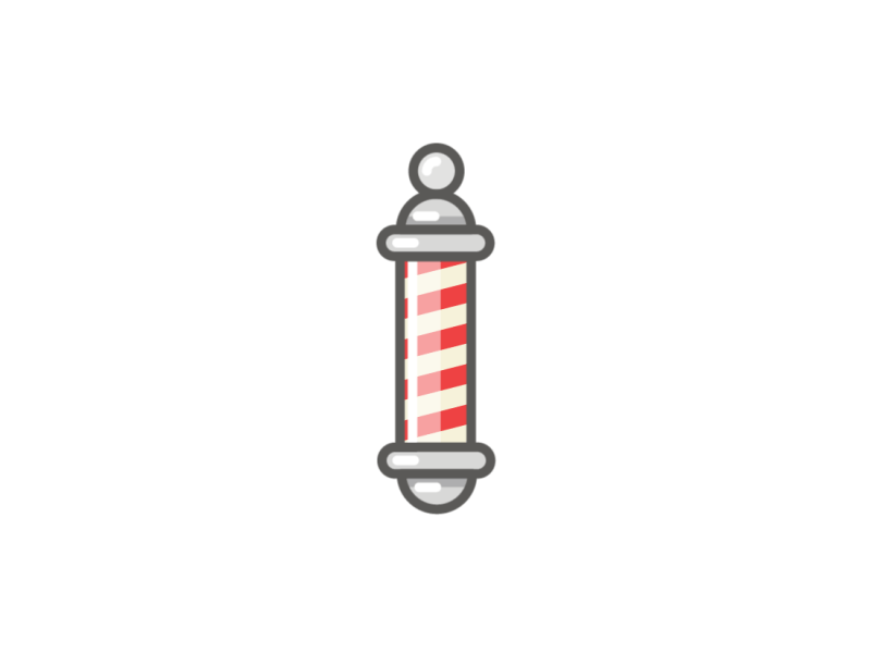 Barbershop animation barber barber shop cut gif hair icon illustration motiongraphics