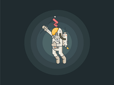 Astronaut Bob astronaut character character design design illustration jetpack space spaceman