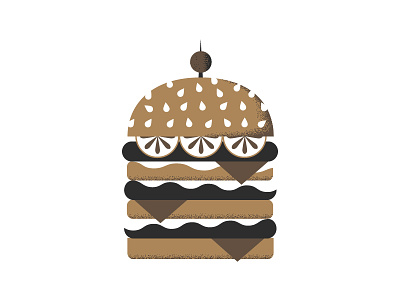 Burger burger doodle fast food food hamburger illustration texture vector