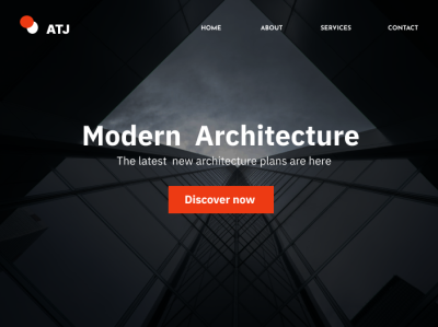 Architecture ui/landing page architecture landing page ui ux web design