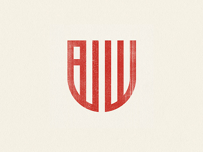 AJW Monogram crest letters monogram type