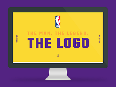 Jerry West Website basketball design historic sports typography ui