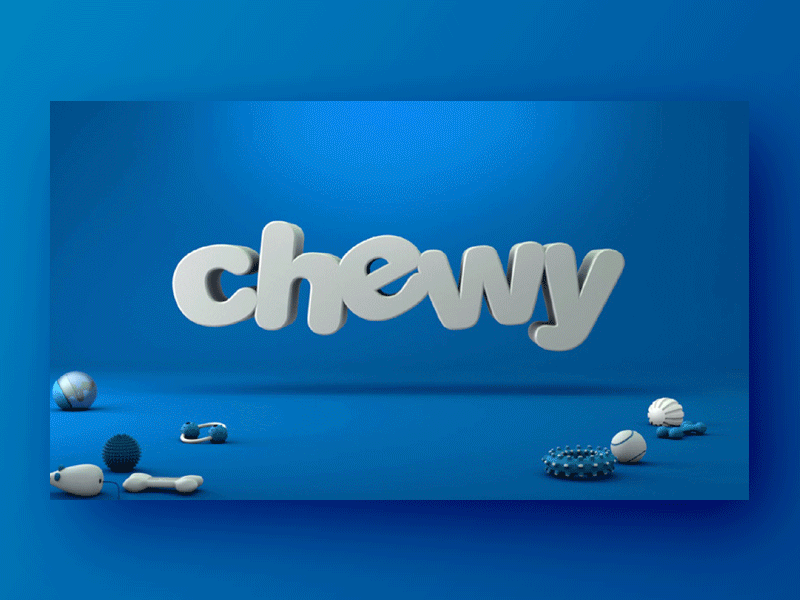 Chewy Logo Animation 3d animation brand branding chewy concept fun logo