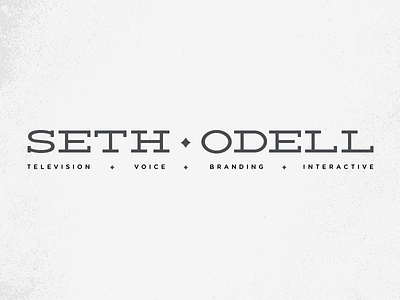 Seth Odell deming gotham rounded identity logo logotype name typography